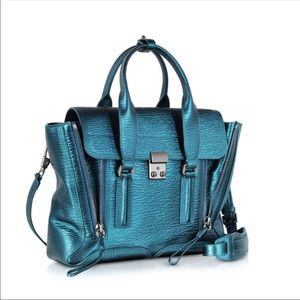 3.1 Phillip Lim Pashli Medium Metallic Satchel Bag